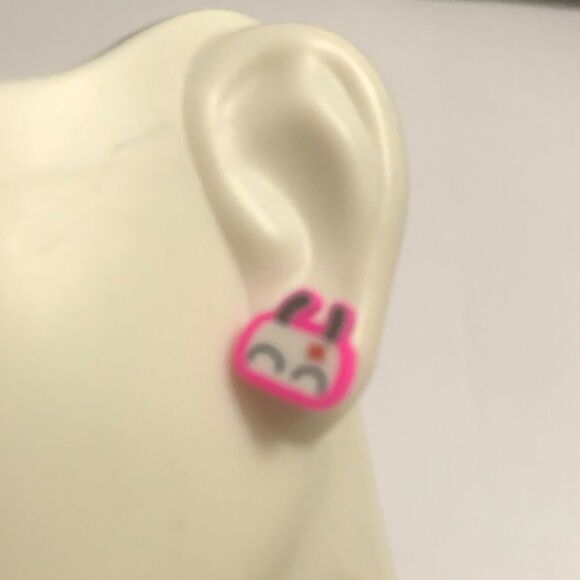 Anime Rabbit Stud Earrings - Picture 1 of 1